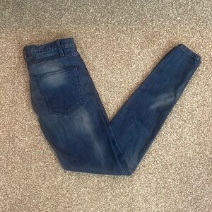 Current/Elliot Knee Patch Skinny Jeans